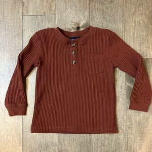 Maroon henley shirt 4T